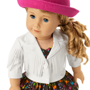 Courtney’s™ White Fringe Jacket for 18-inch Dolls (Historical Characters) D1
