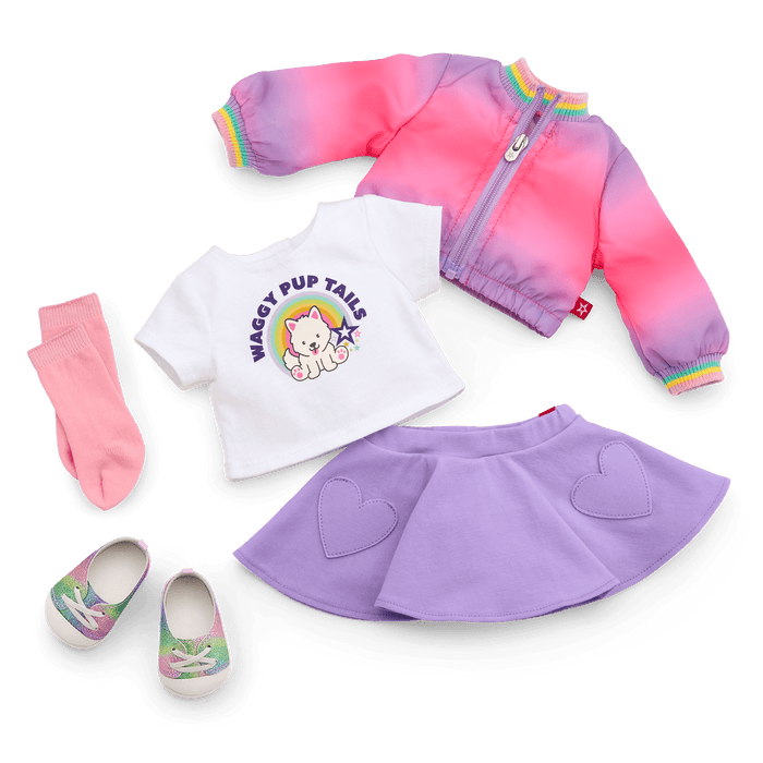 Summer’s™ Waggy Pup Tails™ Outfit for 18-inch Dolls (Girl of the Year™ 2025) B9