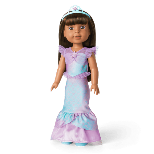 2-in-1 Sparkly Mermaid Outfit for WellieWishers™ Dolls S9