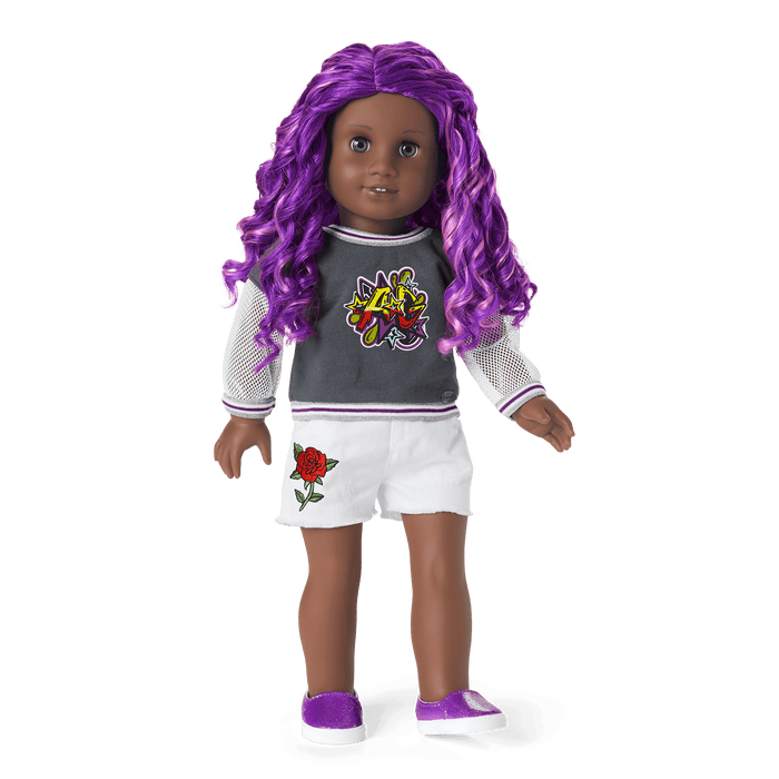 Truly Me™ 18-inch Doll #91 with curly purple hair P2