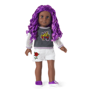 Truly Me™ 18-inch Doll #91 with curly purple hair L0