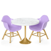 Kitchen Table for Two Set for 18-inch Dolls J0