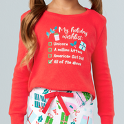 Holiday Wish List PJs for Little Girls Z3
