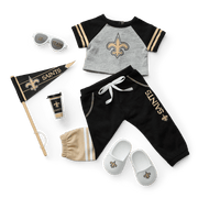 American Girl® x NFL New Orleans Saints Fan Outfit & Accessories for 18-inch Dolls T2