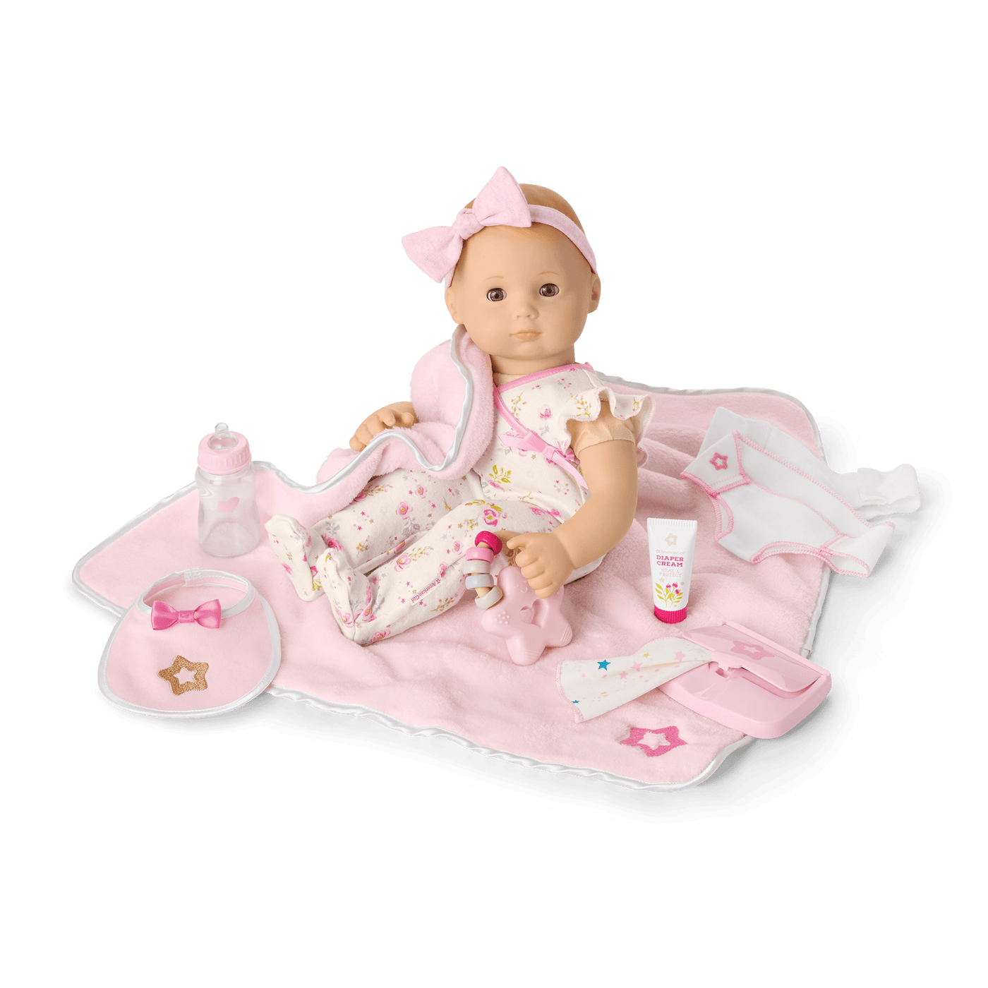 Bitty Baby® Doll #6 with red hair Care & Play Set Y2