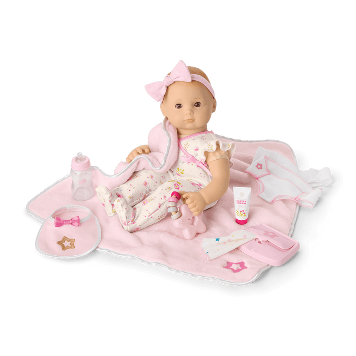 Bitty Baby® Doll #6 with red hair Care & Play Set N6