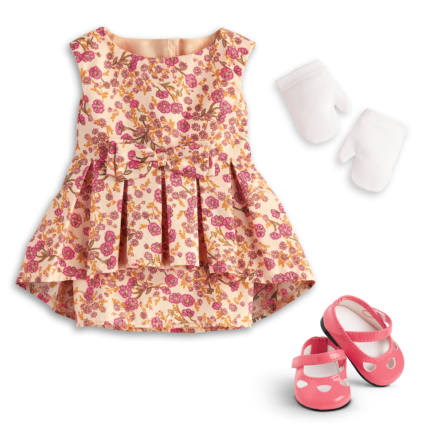 Melody’s™ Fancy Floral Dress for 18-inch Dolls (Historical Characters) I9