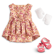 Melody’s™ Fancy Floral Dress for 18-inch Dolls (Historical Characters) I9
