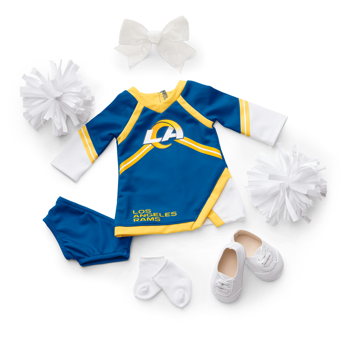American Girl® x NFL Los Angeles Rams Cheer Uniform for 18-inch Dolls H0