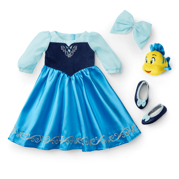 American Girl® Disney Princess Ariel Day Dress, Flounder & Accessories for 18-inch Dolls Q5