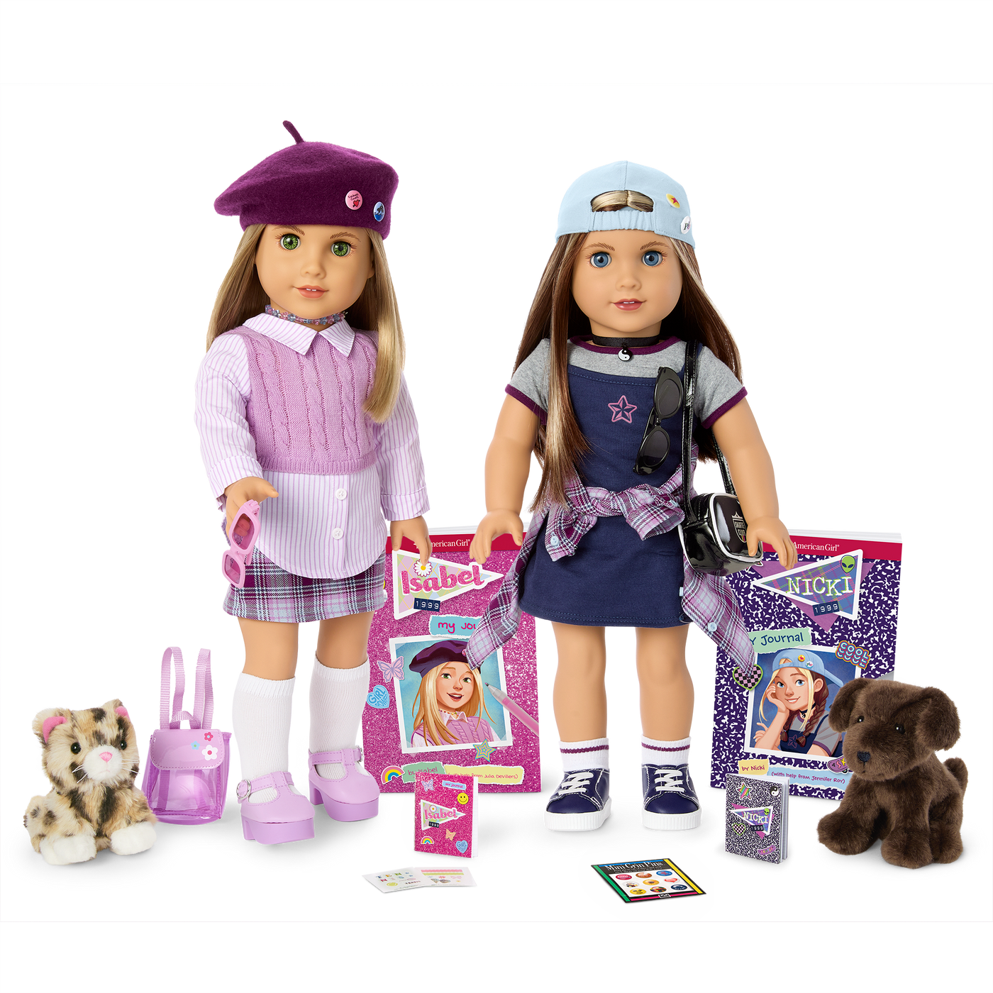 ’90s Twins Isabel™ & Nicki™ Gift Set (Historical Characters) X6