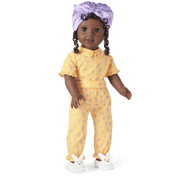 Claudie's™ Yellow Bloom Pajamas for 18-inch Dolls (Historical Characters) D2
