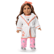 Comfy Puppy Robe Set for Girls & 18-inch Dolls F2
