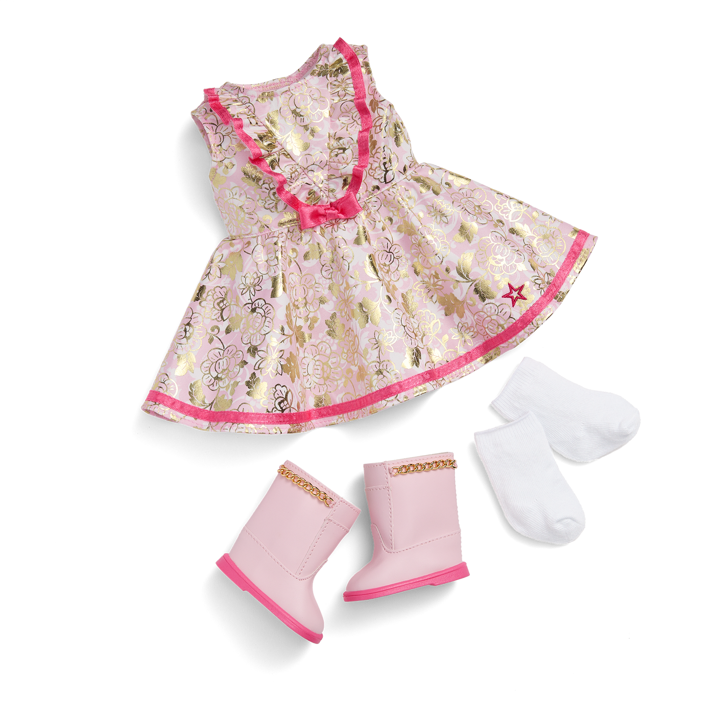 Floral Fashion Outfit for 18-inch Dolls E6