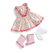 Floral Fashion Outfit for 18-inch Dolls E6