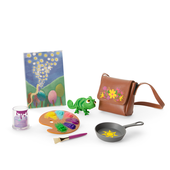 American Girl® Disney Princess Rapunzel Painting Accessories & Pascal for 18-inch Dolls A5