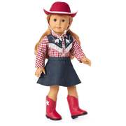 Maryellen's™ Cowgirl Costume for 18-inch Dolls (Historical Characters) K4