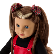 Nicki’s™ Red Vinyl Jumper Outfit for 18-inch Dolls (Historical Characters) R7