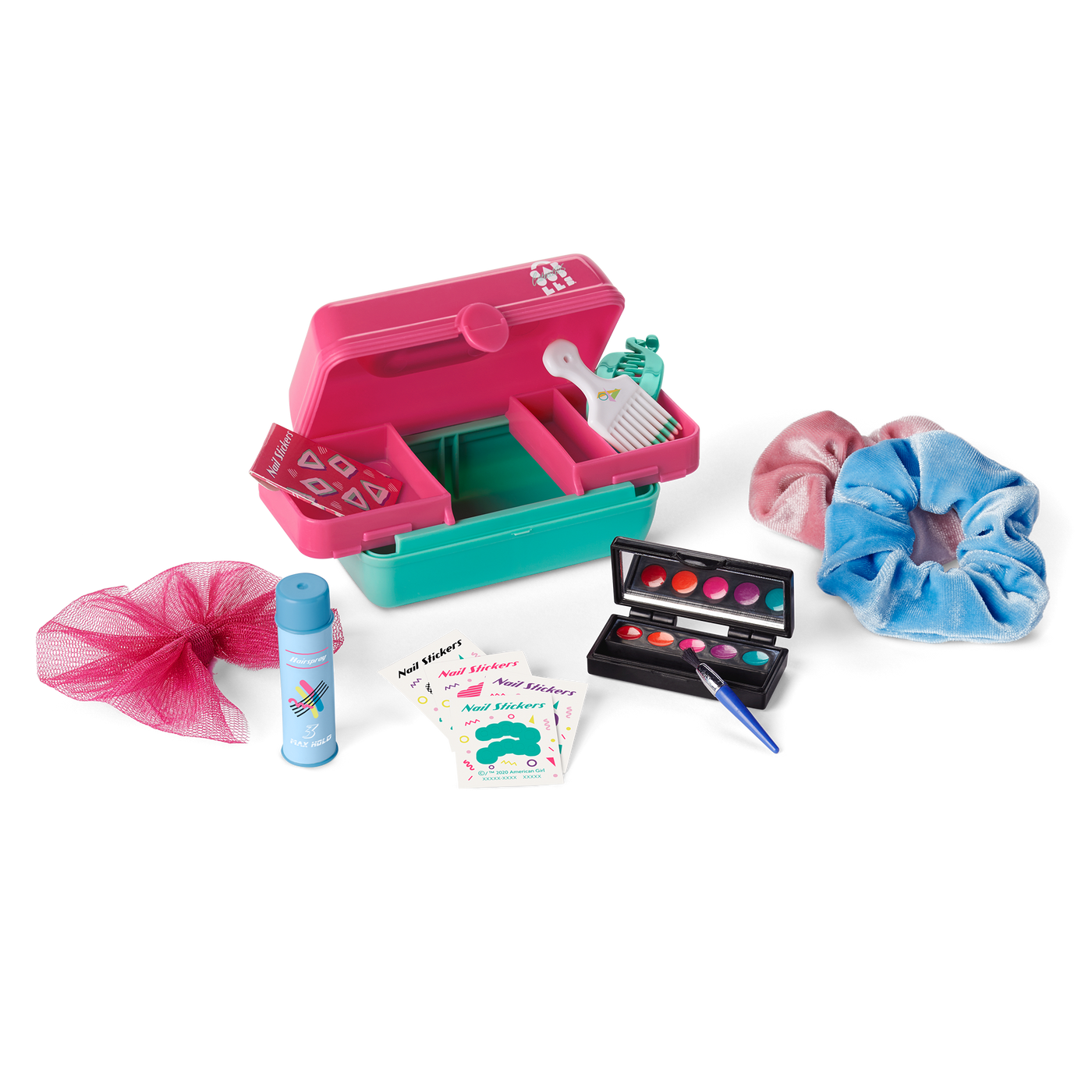 Courtney's™ Caboodles® & Hair Accessories Kit for 18-inch Dolls (Historical Characters) O8