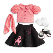 Maryellen's™ Poodle Skirt Outfit for 18-inch Dolls (Historical Characters) X0