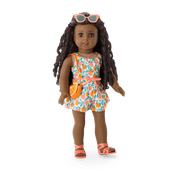 Orange You Glad It's Summer Outfit for 18-inch Dolls K8