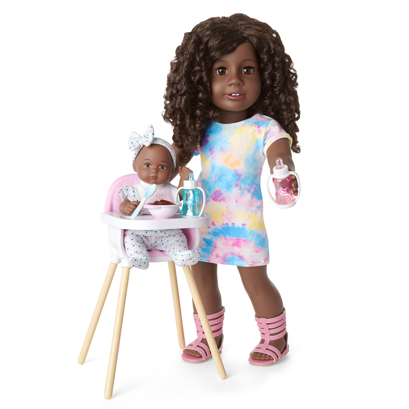 Little Bitty Baby™ Layette & High Chair Set for 7.75-inch Dolls G5