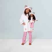 Comfy Puppy Robe Set for Girls & 18-inch Dolls F2