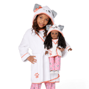 Comfy Puppy Robe Set for Girls & 18-inch Dolls F2