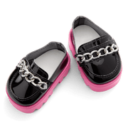 Fuchsia Flair Platform Loafers for 18-inch Dolls O6