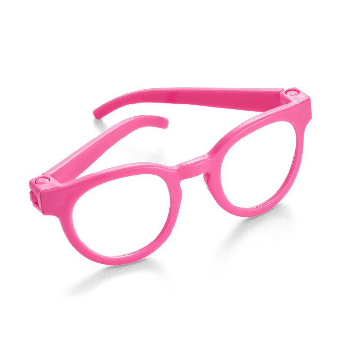 Petal-Pink Glasses for 18-inch Dolls M1