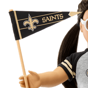 American Girl® x NFL New Orleans Saints Fan Outfit & Accessories for 18-inch Dolls J1