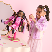 Long Hair Looks™ by Truly Me™ 18-inch Doll #135 & hair accessories D6