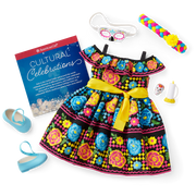 Día de Muertos Celebration Outfit for 18-inch Dolls F7