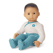 Bitty Baby® Doll #4 with black hair in Soft Blue O5
