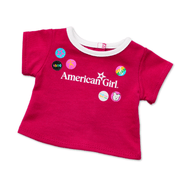 Matching AG™ Grin Pins Ringer Tee Set for Girls & 18-inch Dolls F4
