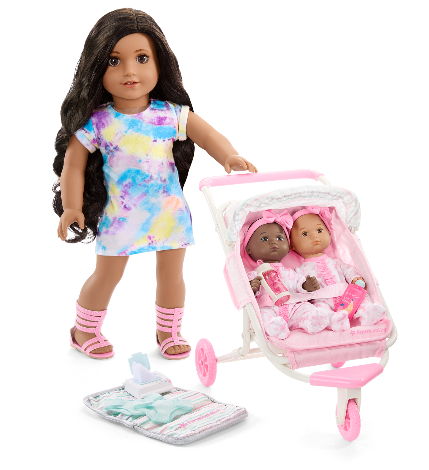 Little Bitty Baby™ Double Stroller Set for 7.75-inch Dolls D3