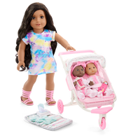 Little Bitty Baby™ Double Stroller Set for 7.75-inch Dolls D3