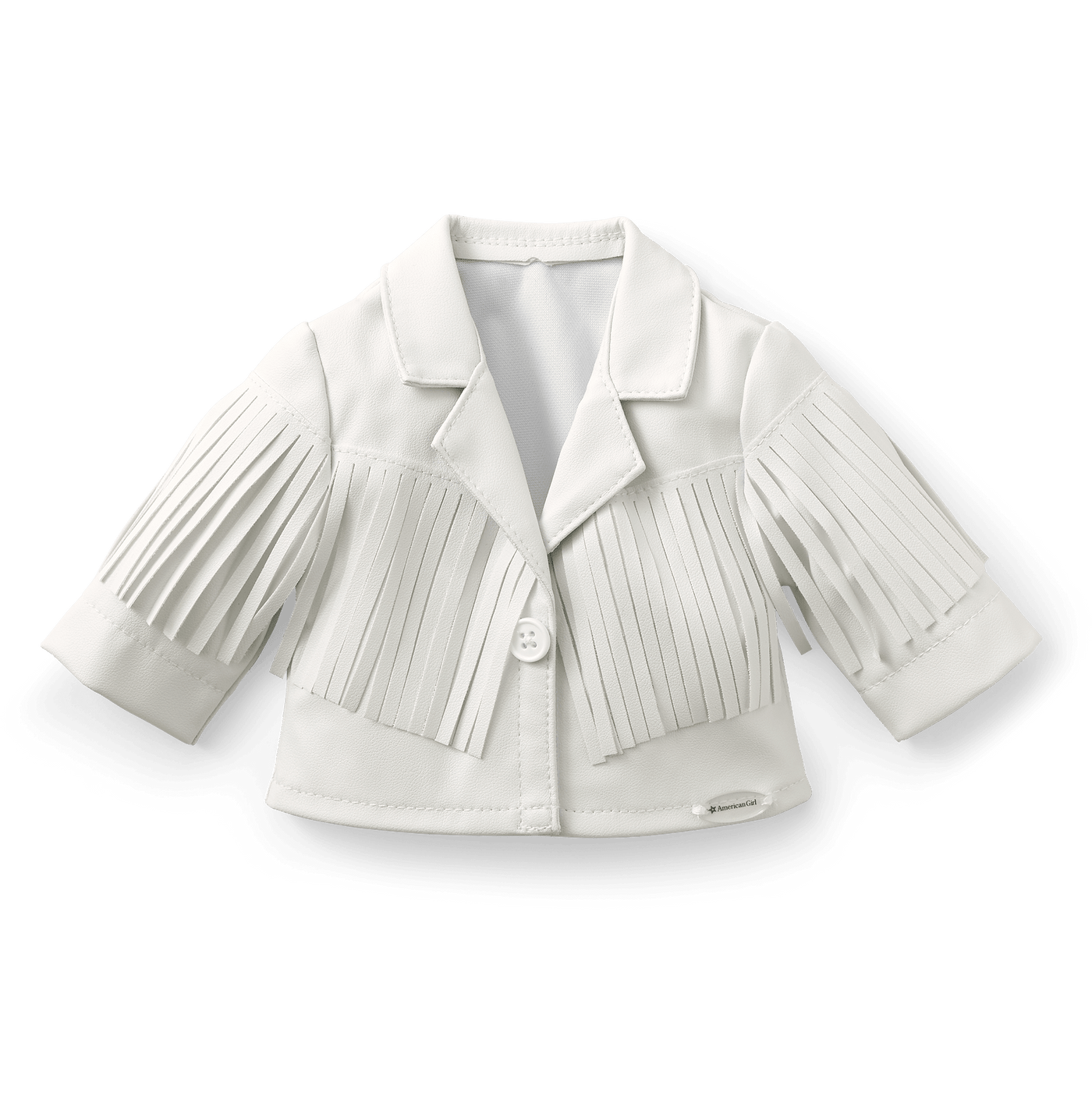 Courtney’s™ White Fringe Jacket for 18-inch Dolls (Historical Characters) D1