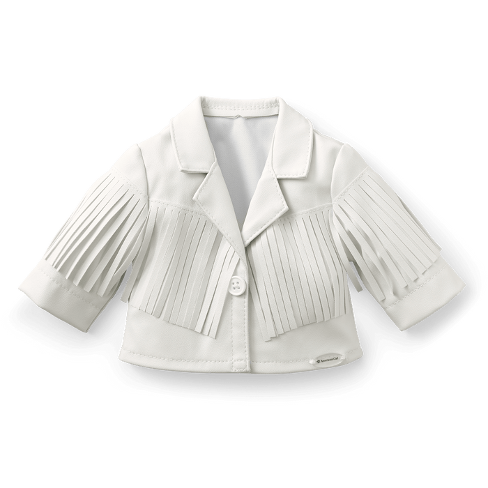 Courtney’s™ White Fringe Jacket for 18-inch Dolls (Historical Characters) D1