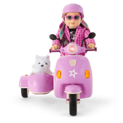 Hit the Road Scooter & Sidecar for 18-inch Dolls H1