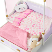 All Set for Sleepovers Canopy Bed for 18-inch Dolls W9