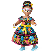 Día de Muertos Celebration Outfit for 18-inch Dolls F7