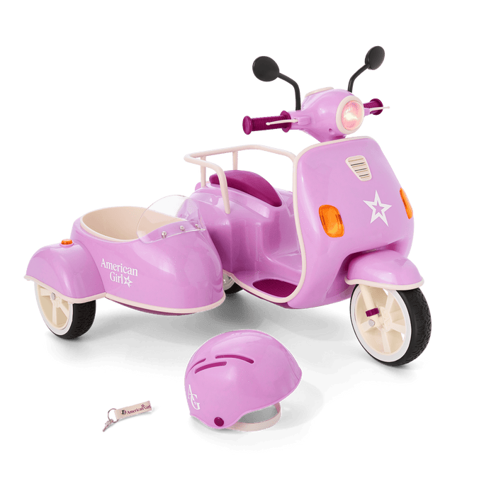 Hit the Road Scooter & Sidecar for 18-inch Dolls H1
