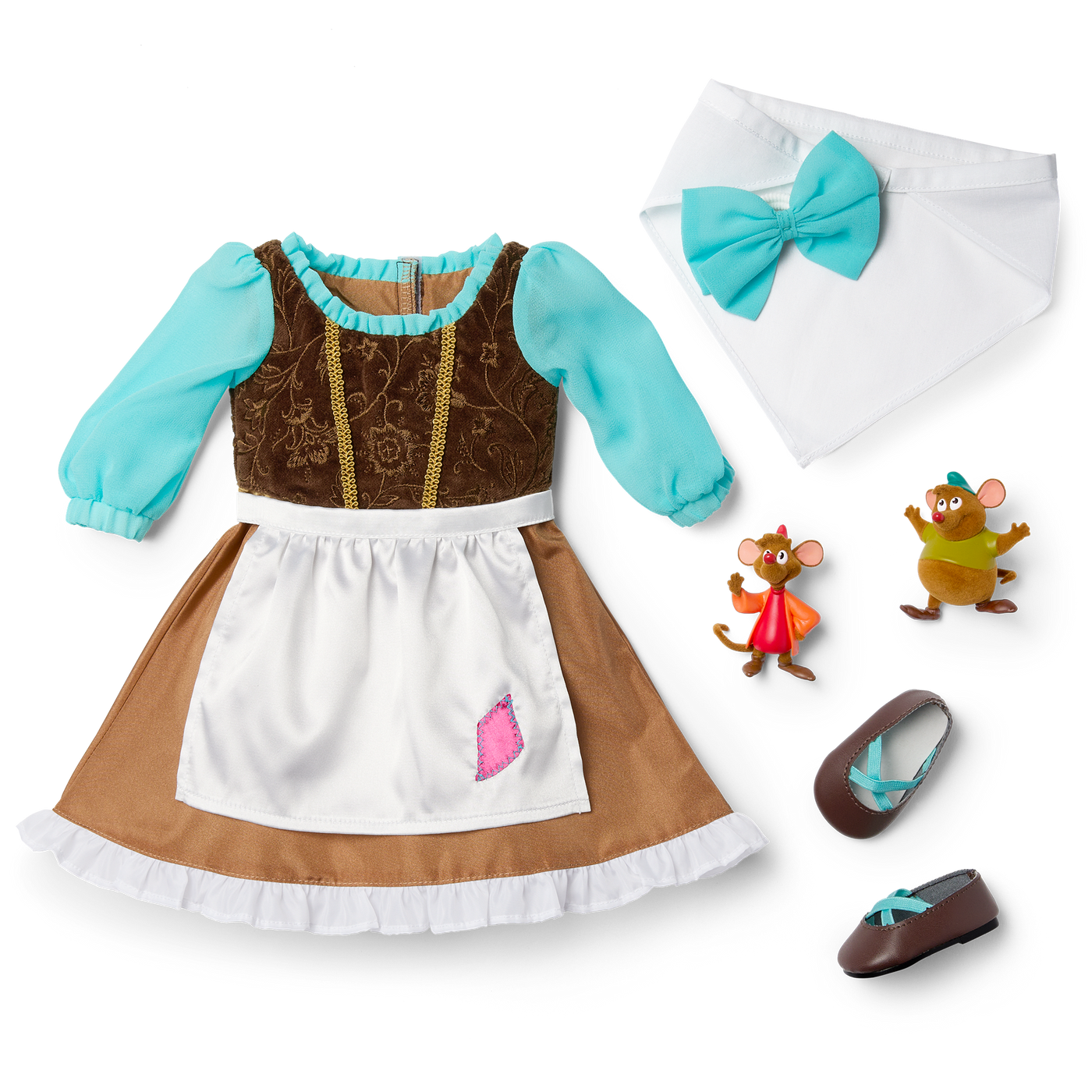American Girl® Disney Princess Cinderella Day Dress, Friends & Accessories for 18-inch Dolls V2