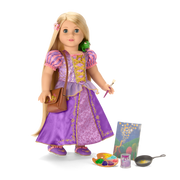 American Girl® Disney Princess Rapunzel Painting Accessories & Pascal for 18-inch Dolls F0