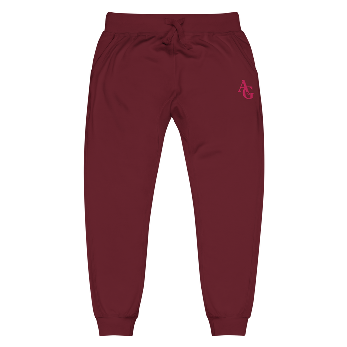 American Girl® Burgundy Fleece Sweatpants for Adults I8
