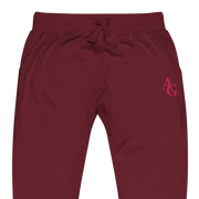 American Girl® Burgundy Fleece Sweatpants for Adults U6