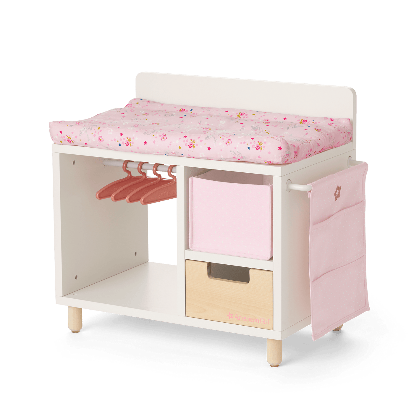 Dots & Blooms Changing Table with Storage A1