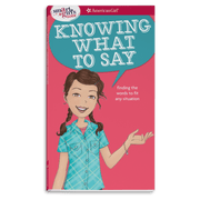 A Smart Girl's Guide: Knowing What to Say F3