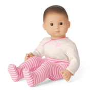 Bitty Baby® Doll #2 with brown hair in Pretty Pink J1